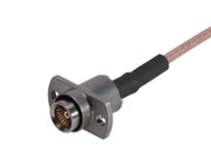 HUBER+SUHNER  24_BMA-N50-2-18/100_NE BMA 0Hz to 18GHz 50Ohm Crimp/Solder ST Cable Mount F Gold Over Nickel Single