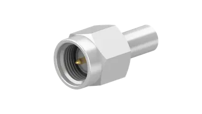 HUBER+SUHNER  11_SMA-50-2-112/133_NE  SMA Connector Plug, Male Pin 50 Ohms Free Hanging (In-Line) Solder
