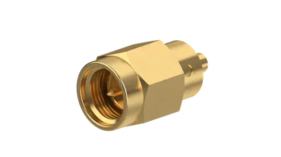 HUBER+SUHNER  11_SMA-50-1-2/111_NE  SMA Connector Plug, Male Pin 50 Ohms Free Hanging (In-Line) Crimp
