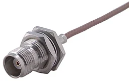 HUBER+SUHNER 24_TNC-50-2-27/133_NE  TNC, 50 Ohm, Straight bulkhead cable jack (female)