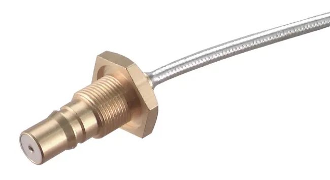 HUBER+SUHNER  24_QMA-50-2-1/111_NE  QMA Connector Jack, Female Socket 50 Ohms Panel Mount Crimp
