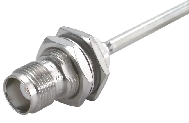 HUBER+SUHNER  24_QN-50-2-3/133_NY   QN, 50 Ohm, Straight bulkhead cable jack (female)