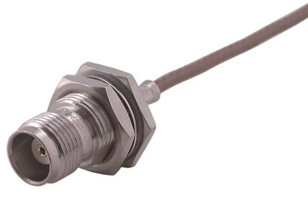 HUBER+SUHNER 24-TNC-50-3-30 TNC, 50 Ohm, Straight bulkhead cable jack (female)