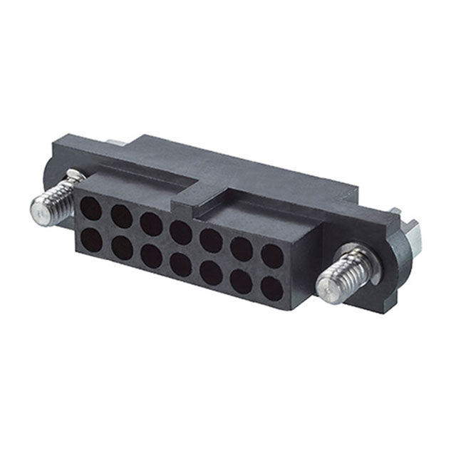 M80-4181498, Harwin,14 Position Housing Connector Receptacle Black 0.079" (2.00mm)  *COC Required*