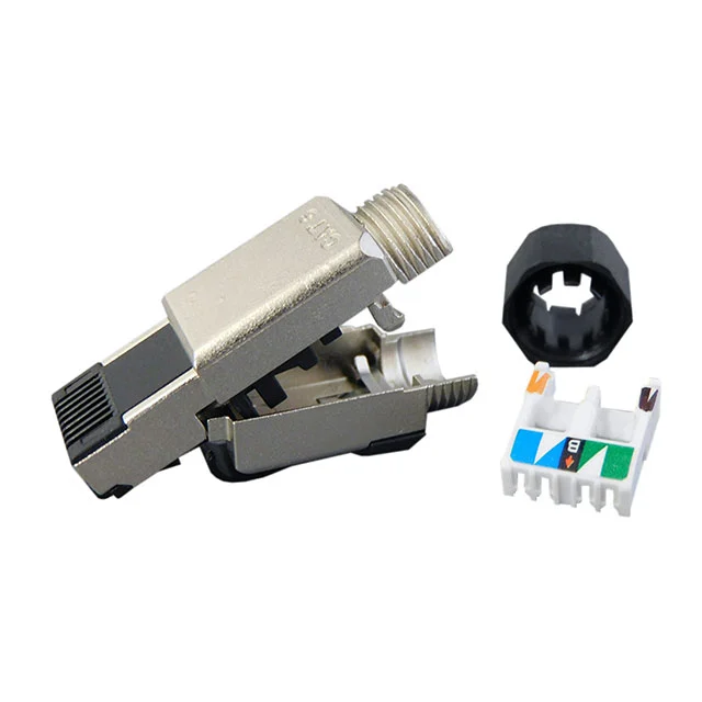 BEL Fuse, SS-39300-001, Modular Plug, RJ45, CAT6, SHLD, OD 6-8mm, w/Strain Rlf *COC Required*