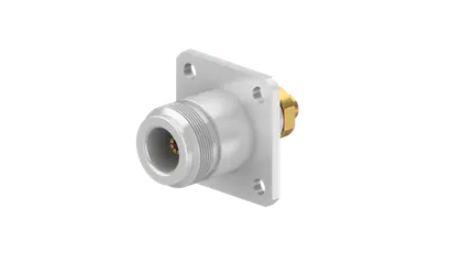 HUBER+SUHNER   N, 50 Ohm, Straight panel cable jack (female), flange mount