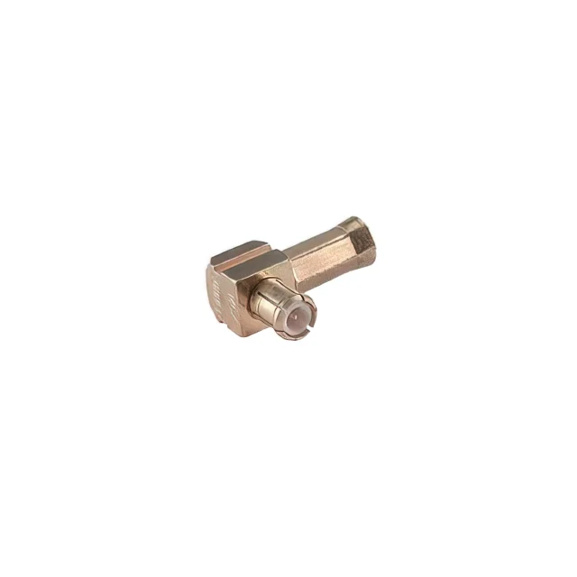 16_MMCX-50-1-1/111_OH, HUBER+SUHNER, MMCX Connector Plug, Male Pin 50 Ohms Free Hanging (In-Line), Right Angle Solder