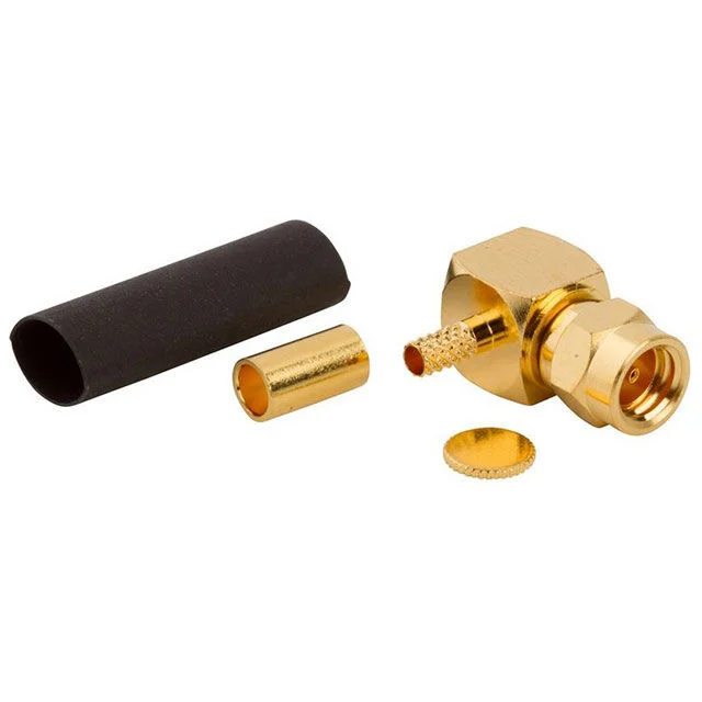 152107-75, Amphenol RF, SMC Connector Plug, Female Socket 75 Ohms Free Hanging (In-Line), Right Angle Solder