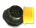 Eaton 85107A123P50, MIL Series Connector, 3 Contact(s), Aluminum Alloy, Male, Solder Terminal, Receptacle