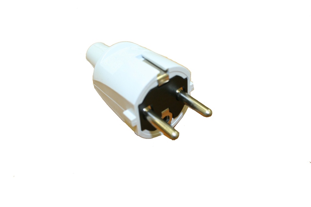 88010801, European Power Plug - 3 Terminal - 16A/250V, Power connector for 2.5mm² max. wire size. Interpower