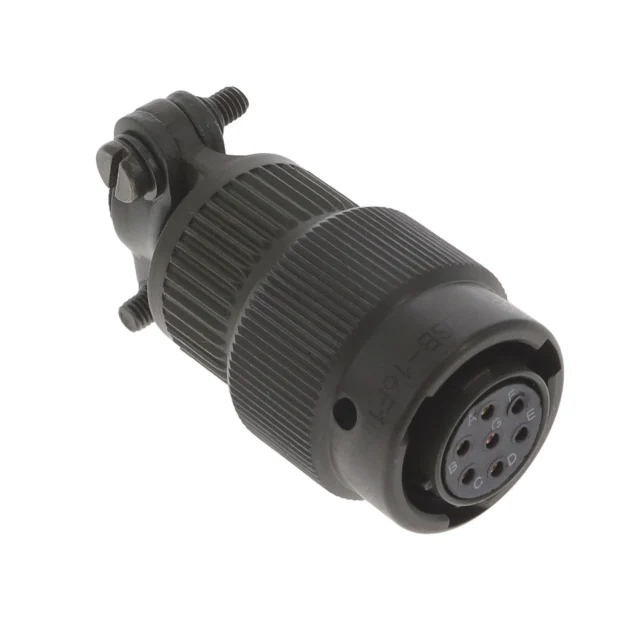 62GB-16F10-02SN, MIL Series Connector, 2 Contact(s), Aluminum Alloy, Female, Solder Terminal, Plug (picture is for reference only)