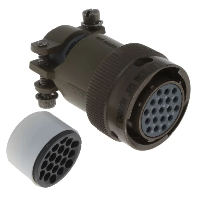 M3116F14-19S,Circular Connector, Mil-spec 26482, Str Plug, Socket 14, Solder Cup, Kpt Series