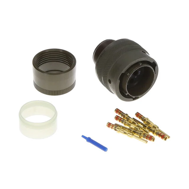 MS3126E14-5P, 5 Position Circular Connector Plug, Male Pins Crimp, Amphenol Aerospace Operations