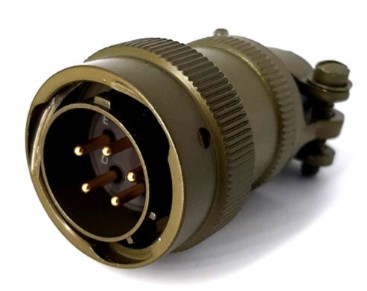 851-06EC145P50, Circular MIL Spec Connector 5P SIZE 14 STRAIGHT PIN PLUG CRIMP, EATON (SOURIAU)