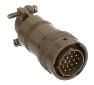 MS3116J14-18P, MIL-DTL-26482 SERIES 1 Plug 18 Position Pin Contact Cable Mount
