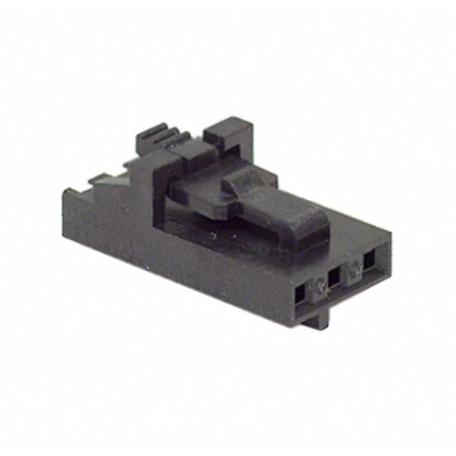 3 Position Rectangular Housing Connector Receptacle Black 0.100" (2.54mm), MOLEX 50-57-9403