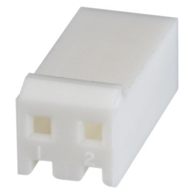 640250-2, 2 Position Housing Connector Receptacle Natural 0.156" (3.96mm), AMP