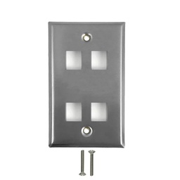Wall Plate & Inserts / Wall Plate Stainless Steel