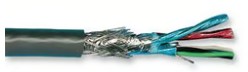 [ZBE-8164] BELDEN 8164 (4 Pair Twisted) Conductor Multi-Pair Cable Chrome 24 AWG Foil, Braid Computer EIA RS-232/422, Digital Audio Cable