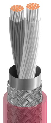 [ZBE-83702] BELDEN 83702 TEFLON 2 COND 16/19 FOIL&BRAID RED