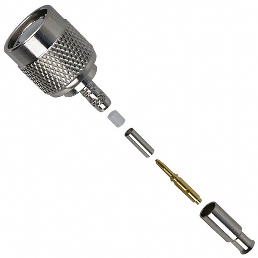 [ZCX-122116] Amphenol RF, 122116, TNC Connector Plug, Male Pin 50 Ohms Free Hanging (In-Line) Crimp
