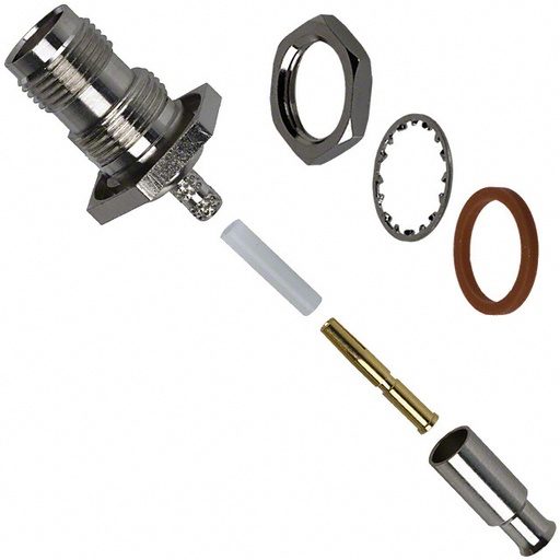 [ZCX-122192] Amphenol RF, 122192, TNC Connector Jack, Female Socket 50 Ohms Panel Mount Crimp