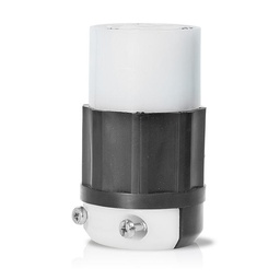 [ZLV-2323] Locking Connector, 20 Amp, 250 Volt, Industrial Grade, Black& White