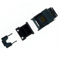 [ZSS-RJ45F-PM] RJ45 Female Cable Mounted Connector CAT3