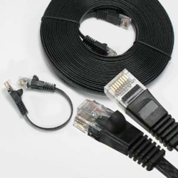 CAT6 Flat Stranded  High Performance Molded Patch Cords