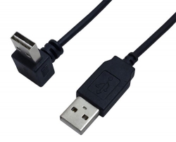 USB 2.0 A up/down angle male to A straight male cable