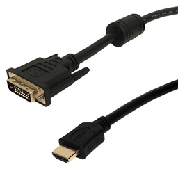 Single Link DVI-D Male to HDMI Male Cable