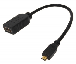 [HDMI-AD-FM-8IN] Câble adaptateur HDMI(A) Femelle vers Micro HDMI(D) Mâle, 8"