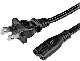 Laptop AC power cable - NEMA 1-15P to IEC C7 - 18AWG