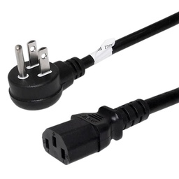 Power Cord 5-15P to IEC C13 Angled Up 