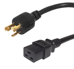 [PCC-L530PC19-8] Power Cord NEMA L5-30P to IEC C19 - 12AWG