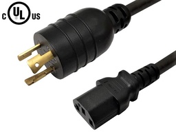Power Cord NEMA L6-20P to IEC C13