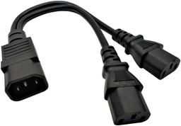 Câble répartiteur d'alimentation en Y - de IEC 14 à 2x IEC C13 