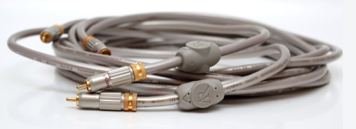 RCA HQ Audio Dubbing, 12' Acoustic Research Master Series Locking RCA Audio Cable Silver Coated OFC MS232