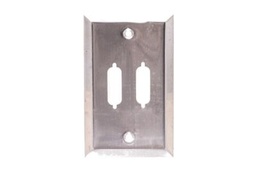 Single Gang,  DVI Cutout Stainless Steel Wall plate