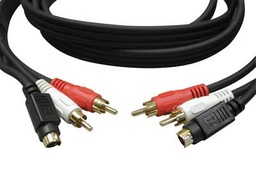 S-Video (SVHS) with Audio Combo Cable