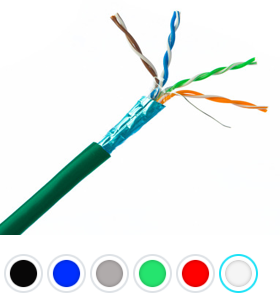 1000' CAT6 550Mhz Stranded Shielded STP FT4 24/7