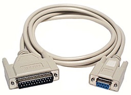 [AT-MO-6] Modem Cable DB9 Female to DB25 Male - 6 Feet