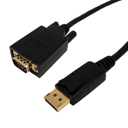 [DPM-VGA-6] Câble DisplayPort mâle vers VGA mâle - 6' - 28AWG CL3/FT4