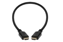 [HDMI4S-MM-0.5] Câble HDMI mâle/mâle haute vitesse entièrement blindé, 0,05 m (1,5 pi)