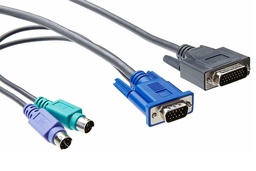 [PAV-CPICA-8] Câble à gaine unique pour clavier PS/2, souris PS/2 et vidéo VGA Avocent - 8 pieds