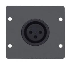 [PKR-WA-1XLF] XLR 3 Pin Female Audio Insert Wall Plate