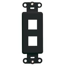 [PLV-QPD2-04] Decora 2 Port Adapter Leviton Black
