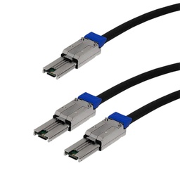 [SFF-8088/2X-8088-1M] 1m Splitter Cable External mini-SAS (SFF-8088) to 4x External mini-SAS (SFF-8088) 6G - 30AWG