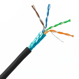 [STP-441CBL6EX/1000] CAT5e Outdoor UV Direct Burial Shielded 24AWG Solid Cable