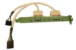 [USB2-IEX2] Adaptateurs USB2.0 Interne à /Externe - 2 ports